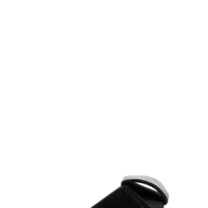 Black leather Origami slippers