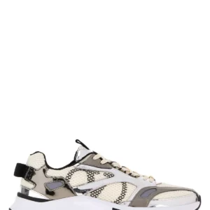 Mesh and leather multicolor Denivee sneakers