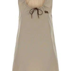 Cappuccino cotton mini dress