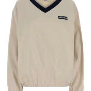 Sand tech fabric oversize sweatshirt