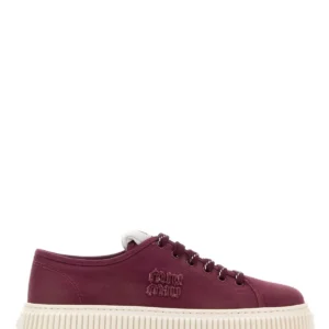 Purple canvas sneakers