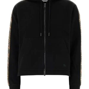Black cotton sweatshirt