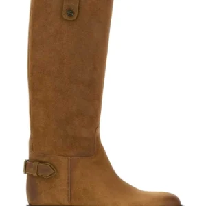Camel suede Cavalier boots