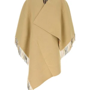 Beige wool cape