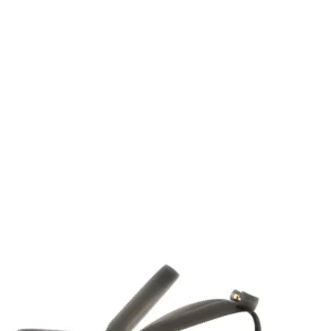 Black rubber Jeans thong slippers