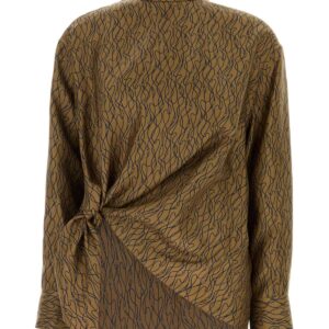 Printed silk blouse
