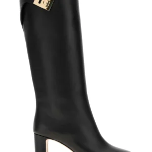 Black leather Elli boots