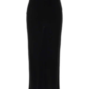 Black viscose skirt