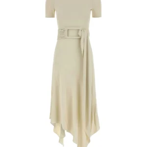 Ivory jersey dress