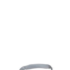 Silver fabric thong slippers