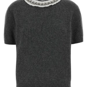 Dark grey wool blend sweater