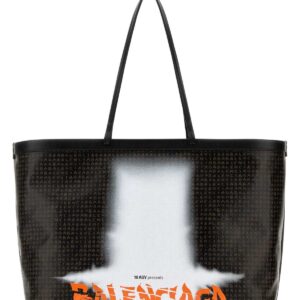 Printed canvas Select shopping bag