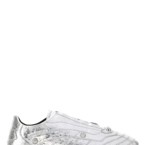 Silver leather City sneakers