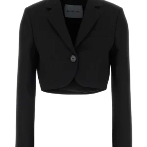 Black wool blazer