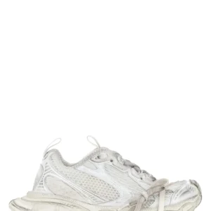 White mesh and rubber 3XL sneakers