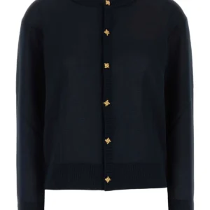 Midnight blue knit cardigan