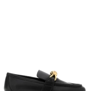 Black leather Astaire loafers