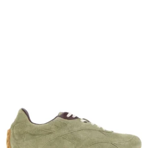 Sage green suede Orbit Flash sneakers