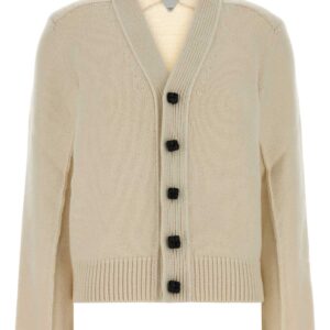 Ivory wool blend cardigan