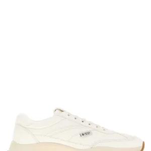 White nappa leather sneakers