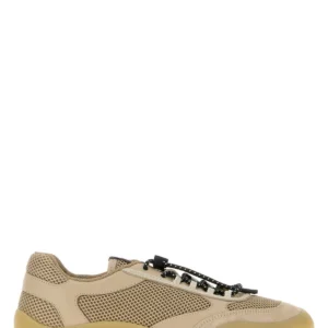 Beige mesh and leather Speedrock sneakers