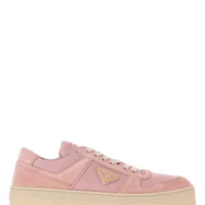 Pink fabric and suede Downtown Bold sneakers