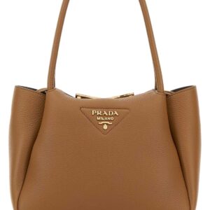 Camel leather small handbag