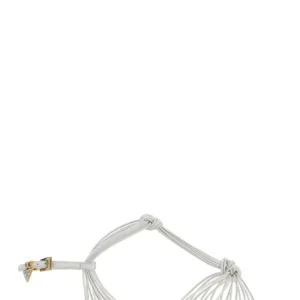 White leather sandals