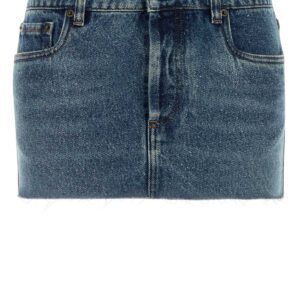 Denim mini skirt