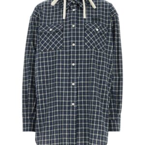 Embroidered flannel shirt