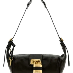 Black leather Paddington shoulder bag