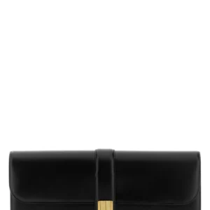 Black leather Blake clutch