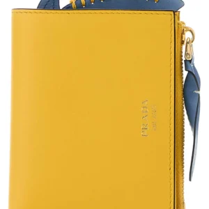 Yellow leather wallet