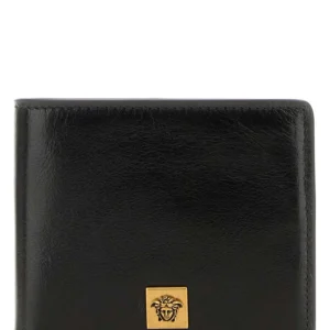 Black leather wallet