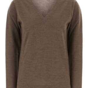 Brown cashmere Poesis sweater
