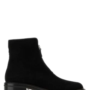 Black suede Hike ankle boots