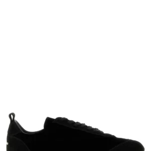 Black velvet and suede Etage sneakers