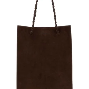 Chocolate suede Tangle shopping bag