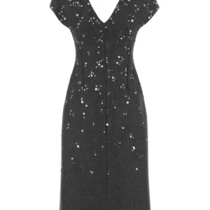 Dark grey felt dress