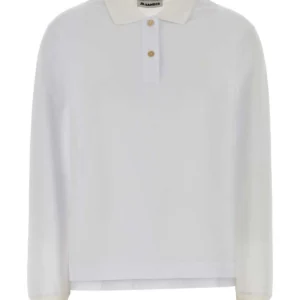 White piquet polo shirt