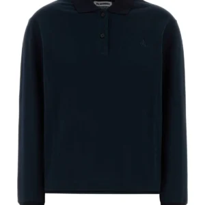 Black piquet polo shirt