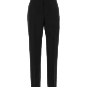 Black wool pant