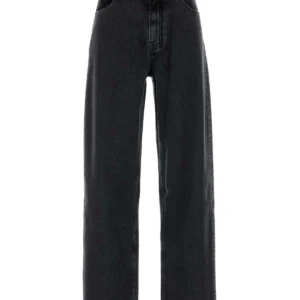 Black denim jeans