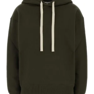 Olive green cotton sweatshirt