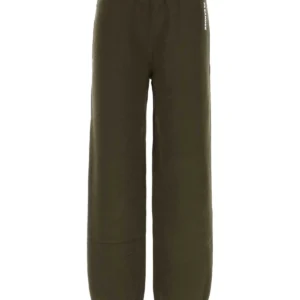 Olive green cotton joggers