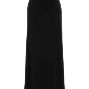 Black wool skirt