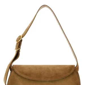 Biscuit suede small Cannolo crossbody bag
