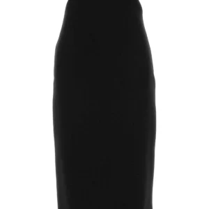 Black wool skirt