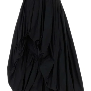 Black polyester skirt