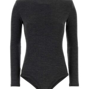 Charcoal wool bodysuit